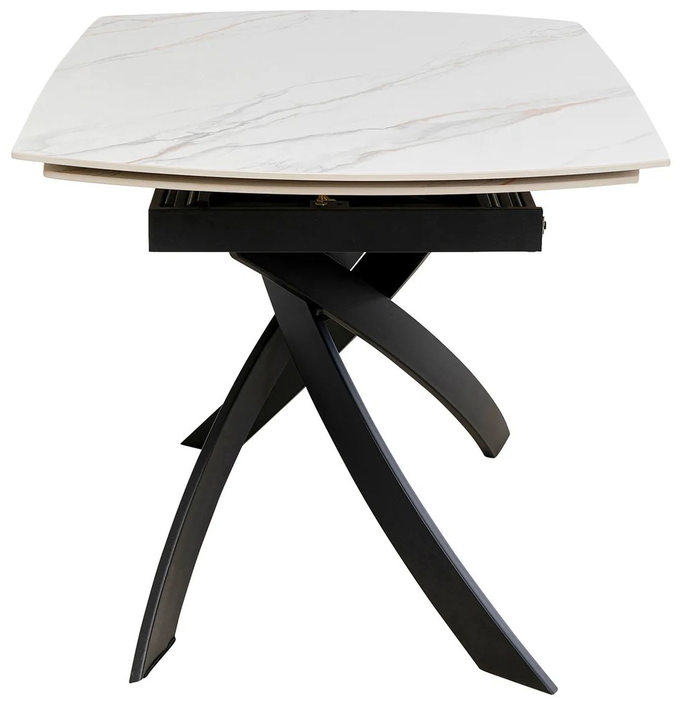 Twist Onyx rozkladací stôl sivý 120(30x30)x90 cm
