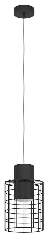 Eglo 43625 - Luster na lanku MILLIGAN 1xE27/40W/230V pr. 20 cm čierna