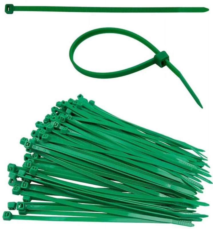 Rollmarket Sťahovacie pásky 200x3,6mm 100ks Zelené