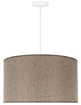 Duolla - Luster na lanku ROLLER ECO RECYCLING 1xE27/15W/230V pr. 45 cm hnedá