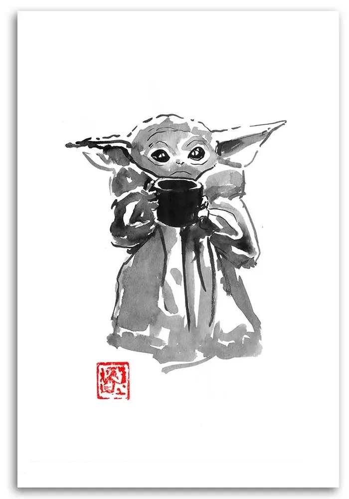 Gario Obraz na plátne Star Wars, mladý Yoda - Péchane Rozmery: 40 x 60 cm