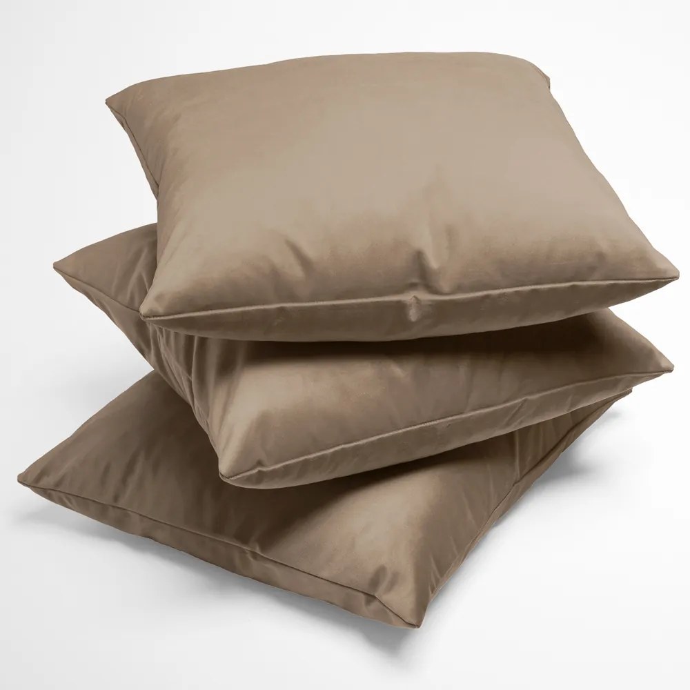 Biante Zamatová obliečka na vankúš Velvet Prémium SVP-034 Kávovo hnedá 50 x 70 cm