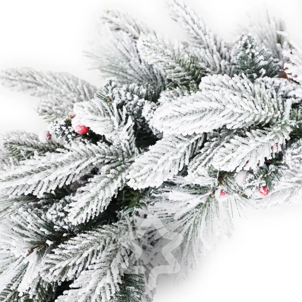 Vianočný veniec Zasnežený 50 LED 60 cm