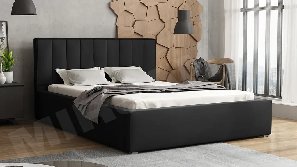 Čalúnená posteľ s úložným priestorom a roštom Sonden, Rozmer postele: 180x200, Dostupné poťahy: Victoria 14 868