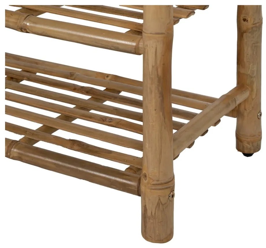 Bambusová predsieňová zostava v prírodnej farbe 70x175x32 cm Manali – Ixia