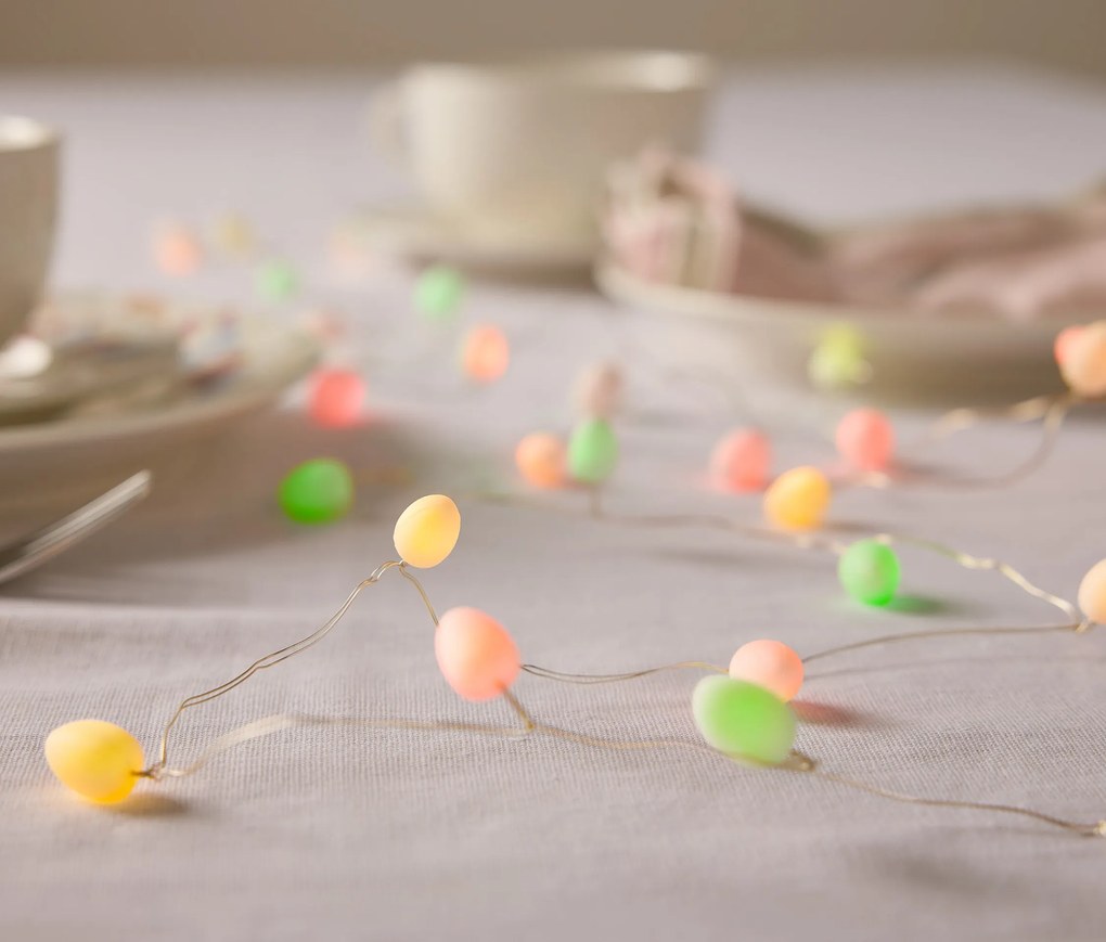 Svetelná reťaz s mikro LED »Veľkonočné vajíčka«