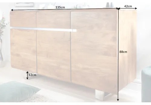 Komoda Mammut 38473 135cm Drevo Acacia Honey - Komfort-nábytok