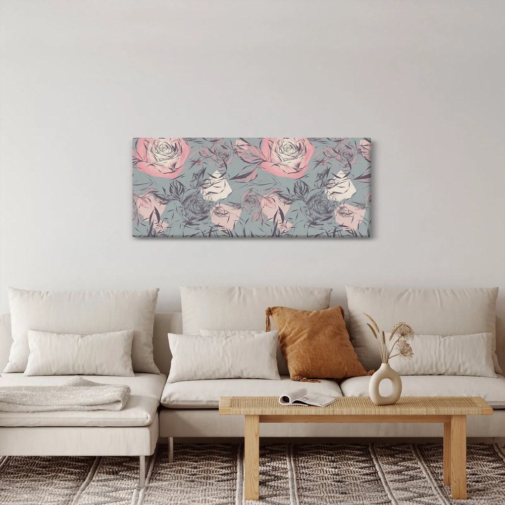 Obraz - Ruže (120x50 cm)