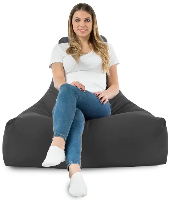 Kreslo Bali plyš sivé