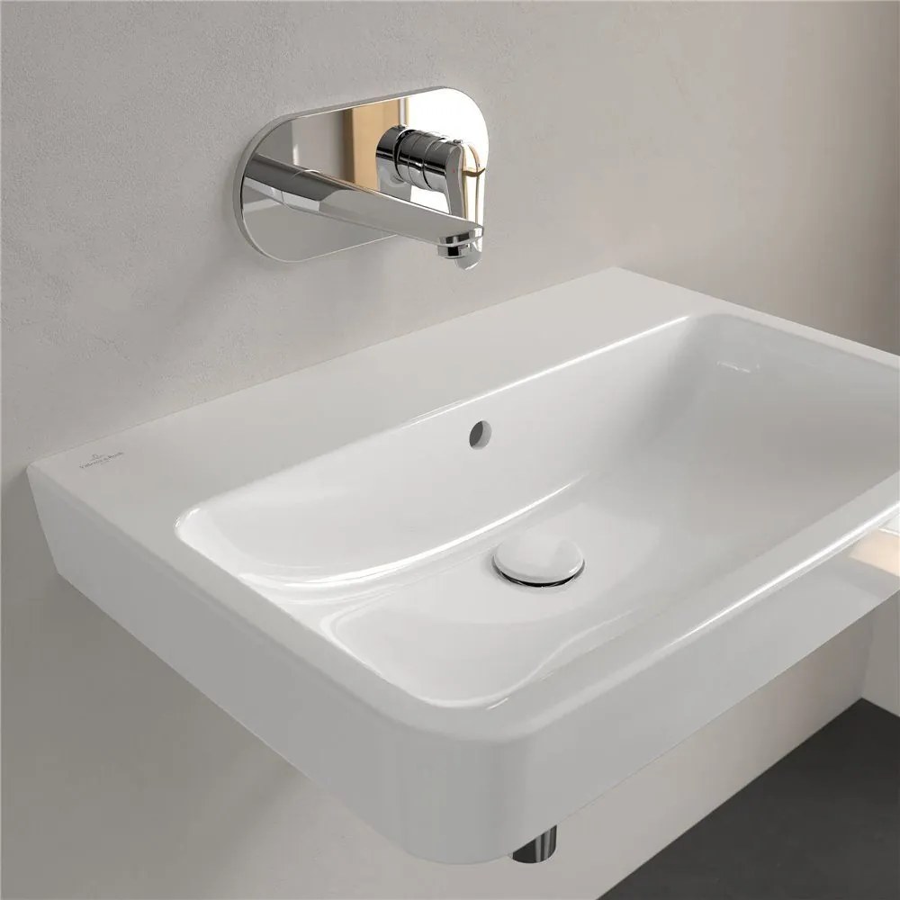 VILLEROY &amp; BOCH O.novo závesné umývadlo bez otvoru (zadná a spodná strana brúsená), s prepadom, 650 x 460 mm, biela alpská, 4A41KJ01