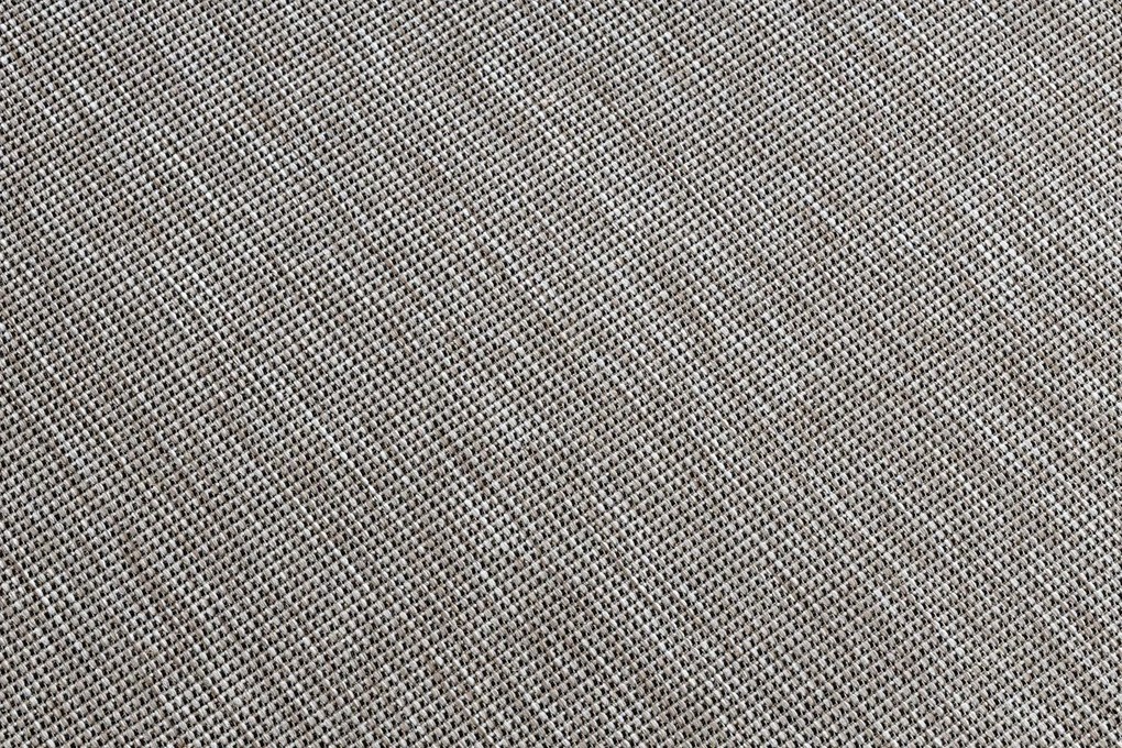 Šnúrkový koberec SIZAL FLOORLUX 20580, hladký strieborno/ čierny