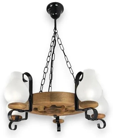 Brilagi - Luster na reťazi ROATA 5xE14/40W/230V, priemer 50 cm, buk