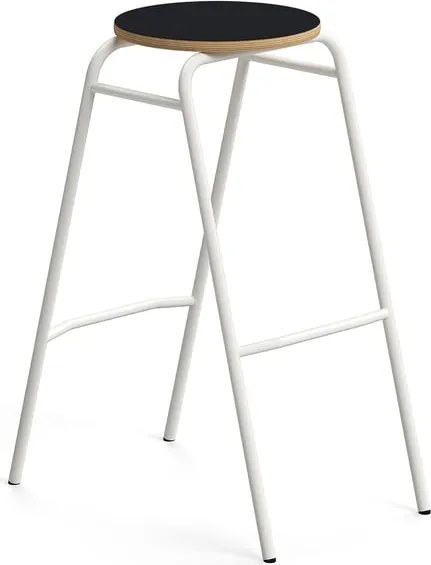 Barová stolička ALTUS, výška 790 mm, biela/antracit