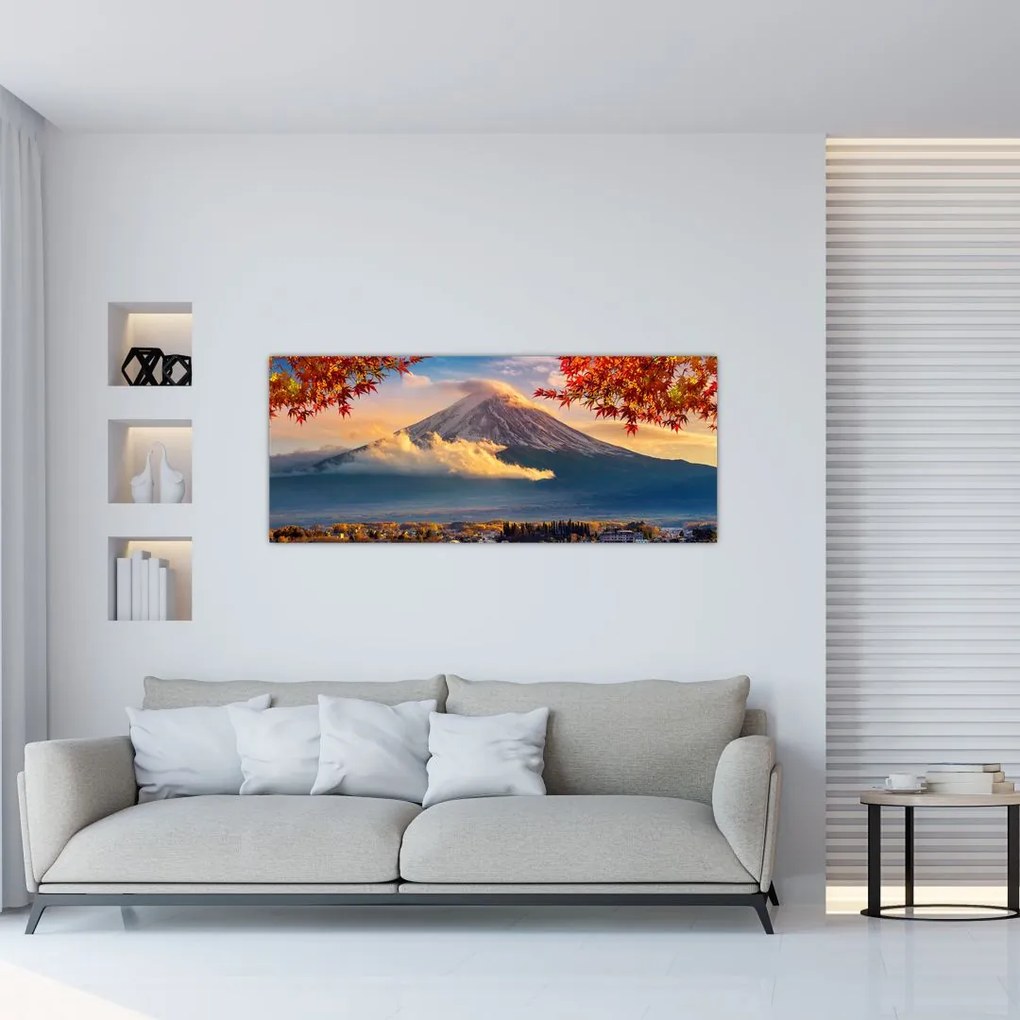 Obraz - Japonsko, Hora Fudži (120x50 cm)