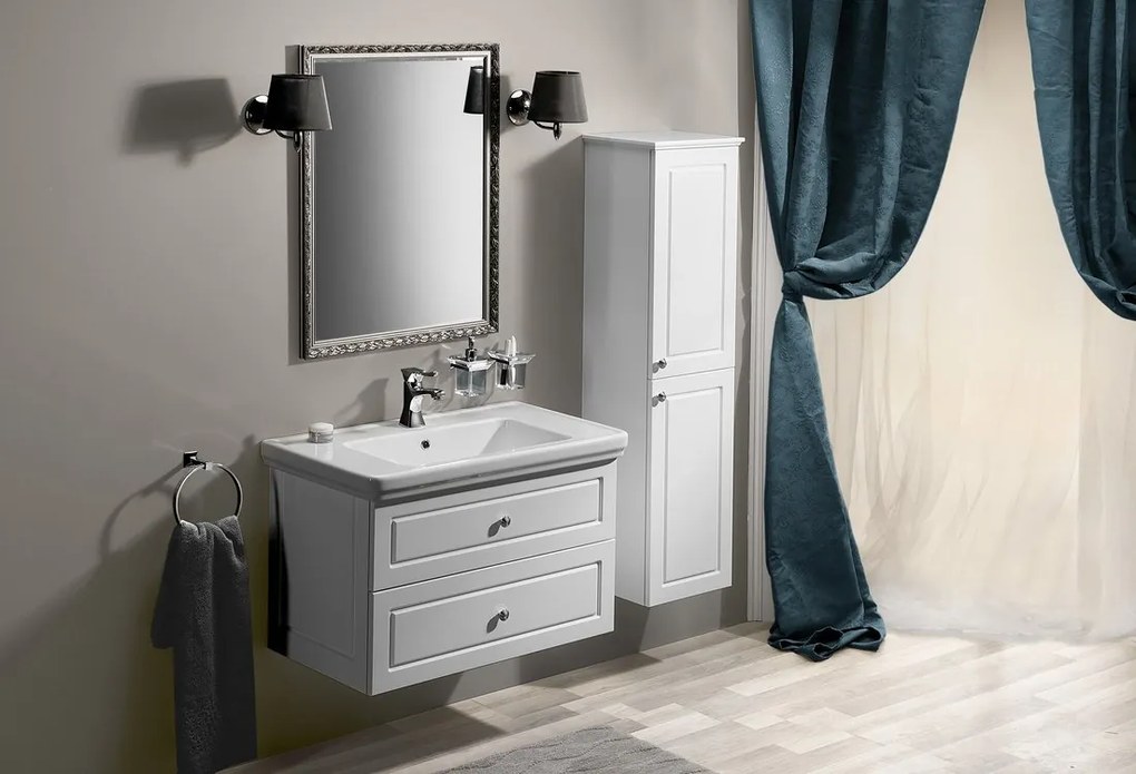 Sapho Sapho, Kúpeľňový set VIOLETA 90, biela matná, KSET-044