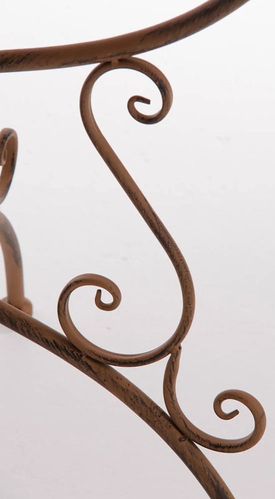 Kovový stôl GS13436802 - Hnedá antik