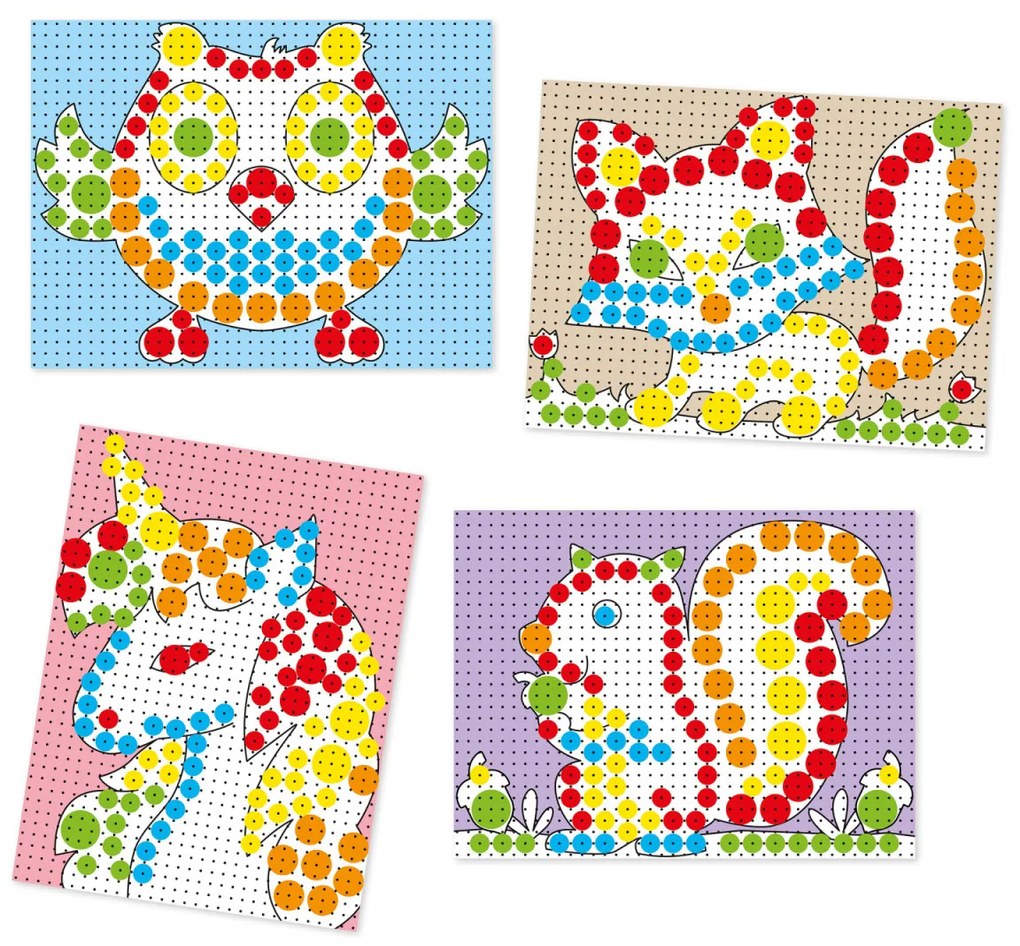 Mozaika Fantacolor Tab - 150 ks, zvieratá 1