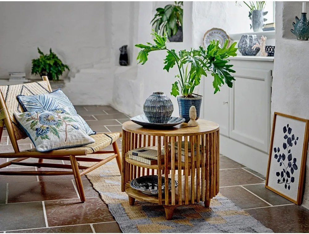 Okrúhly konferenčný stolík z mangového dreva v prírodnej farbe ø 60 cm Sali – Bloomingville