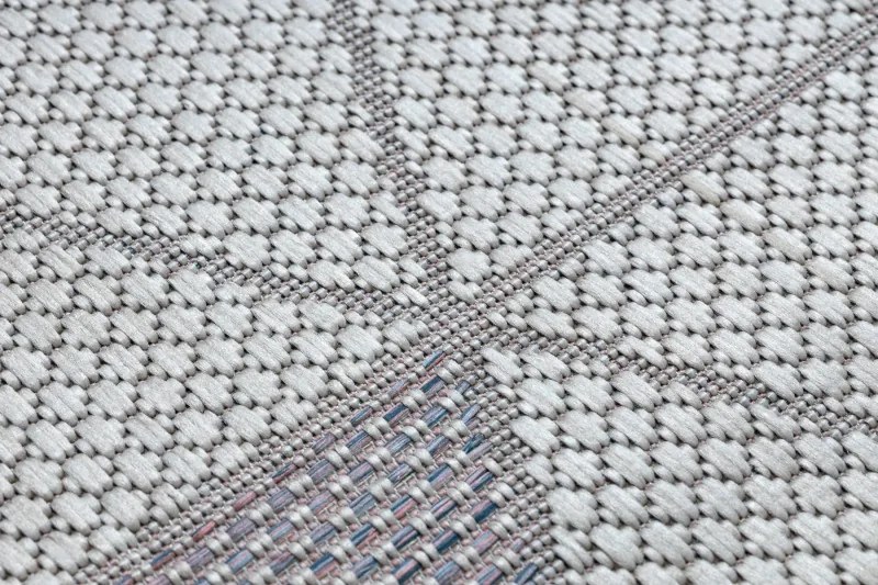 Dywany Łuszczów Kusový koberec Sion Sisal Triangles B3006A ecru/pink – na von aj na doma - 140x190 cm