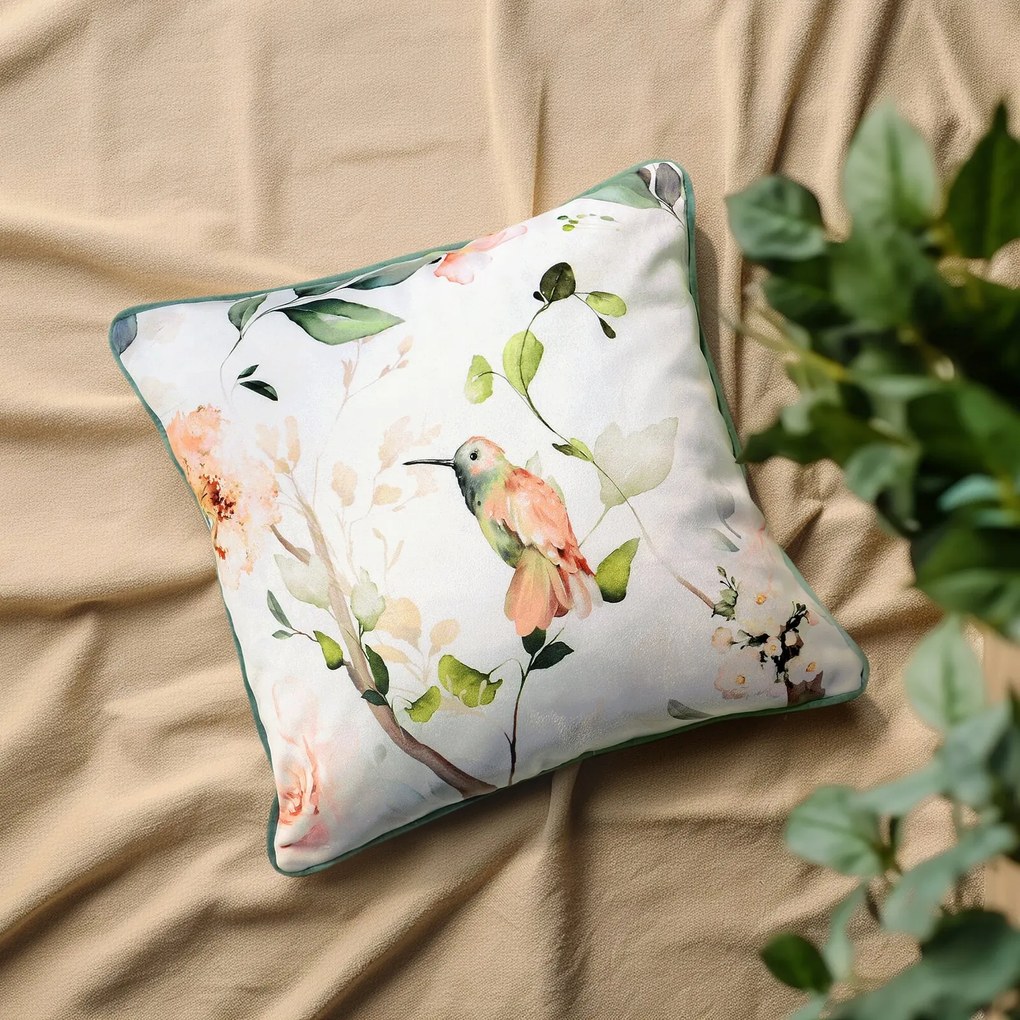 EUROFIRANY DEKORAČNÁ OBLIEČKA NA VANKÚŠ PREMIUM INEZ 45X45 CM KVETY