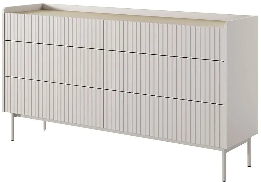 Komoda Level C 153 6S beige/dub scandi