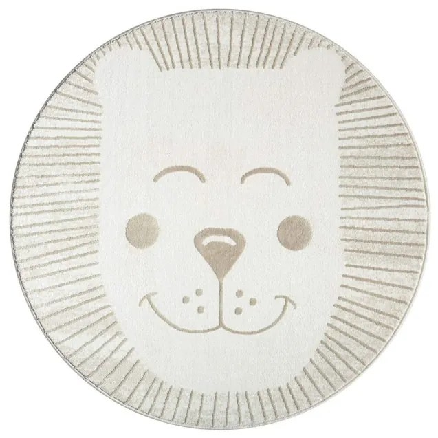 Detský koberec Mara 714 kruh, krémový / béžový