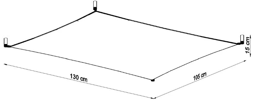Stropné svietidlo Luna, 1x biele textilné tienidlo, (130 cm)