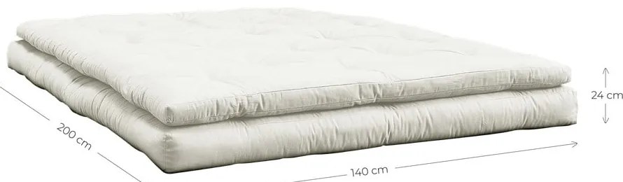 Rozkladacia pohovka s modrým poťahom Karup Design Buckle Up Petrol Blue