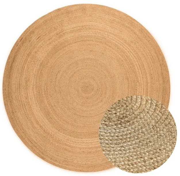 Koberec Jute Braided Rangpur naturálny / zlatý