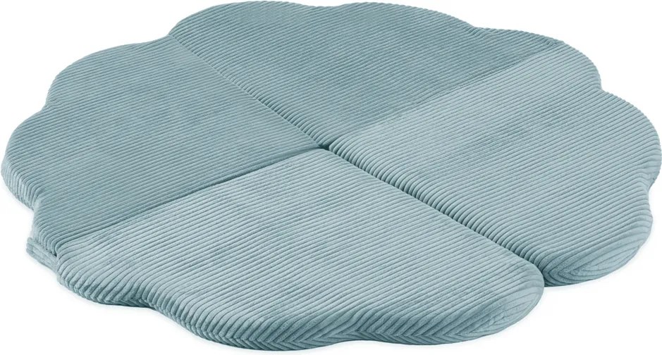 Kvetinová podložka 115x115x5cm, modrá, prémiový menčester