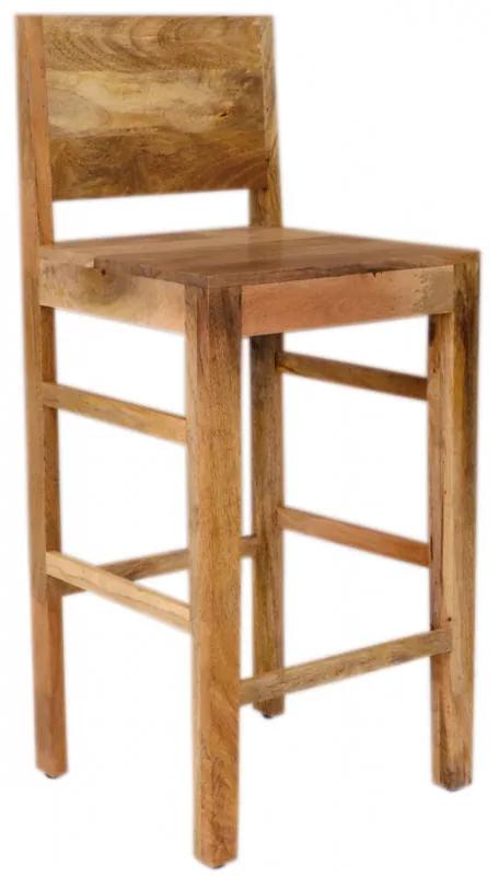 Barová stolička Hina 45x105x45 z mangového dreva Mango natural
