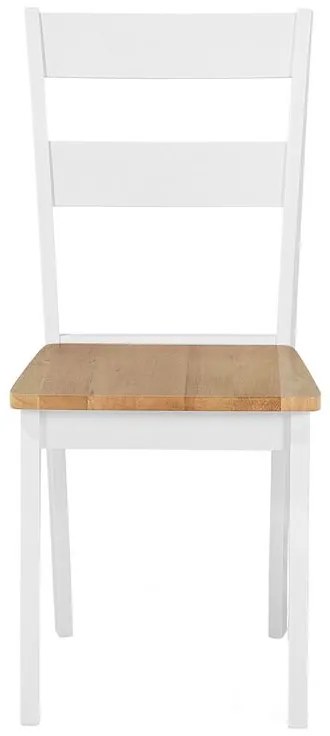 Jedálenská súprava stola a 6 stoličiek svetlé drevo/biela GEORGIA Beliani