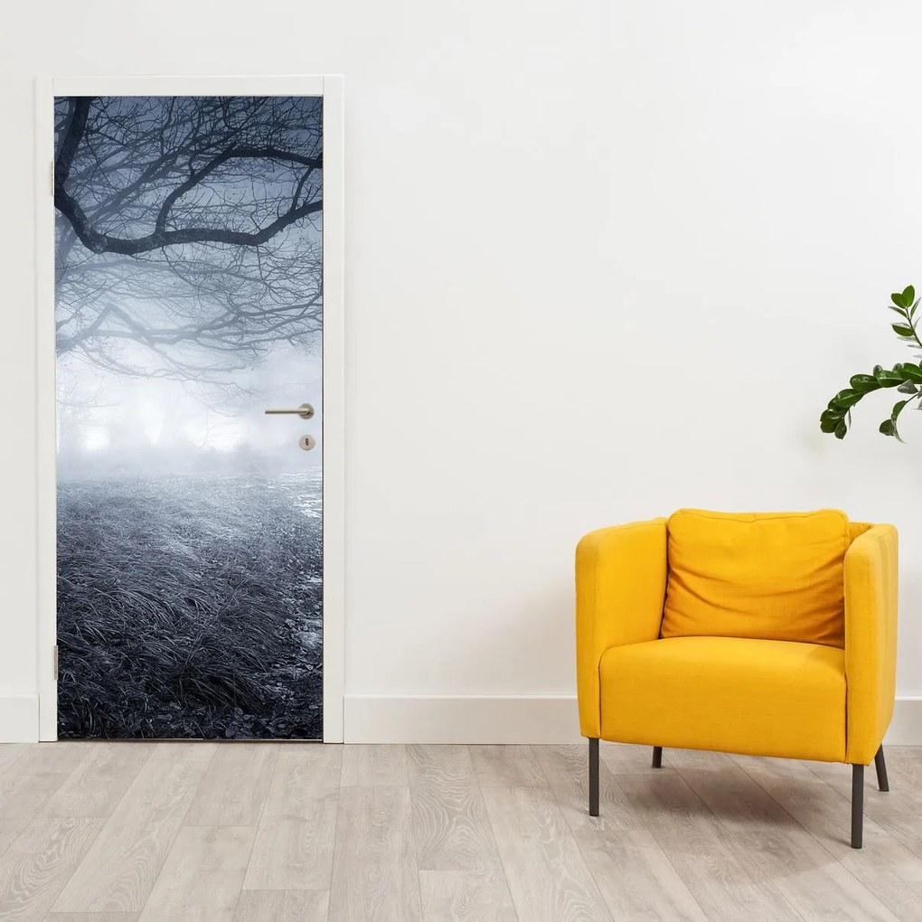 Fototapeta na dvere - Cesta v hmle (95x205cm)