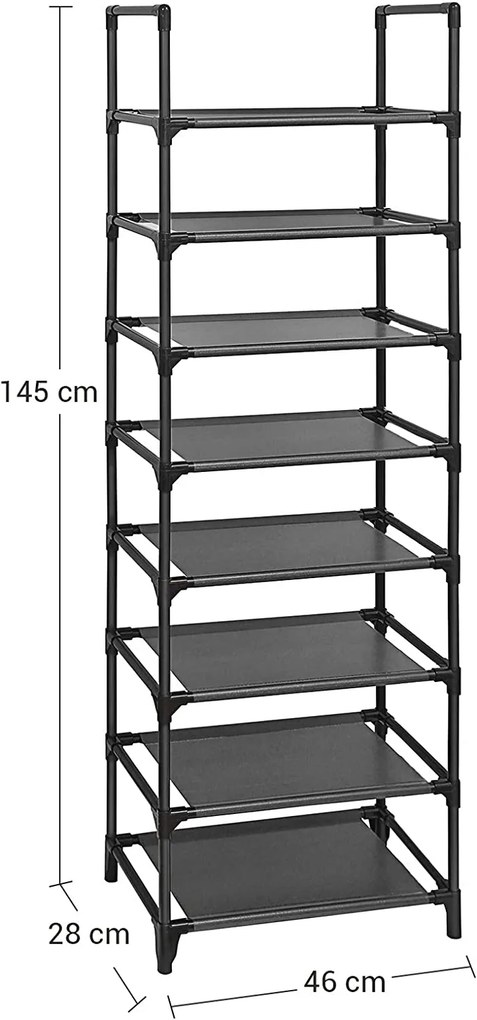 Botník Rolos 145 cm černý