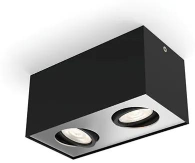 PHILIPS Bodové stropné LED osvetlenie BOX, 1000lm, čierne