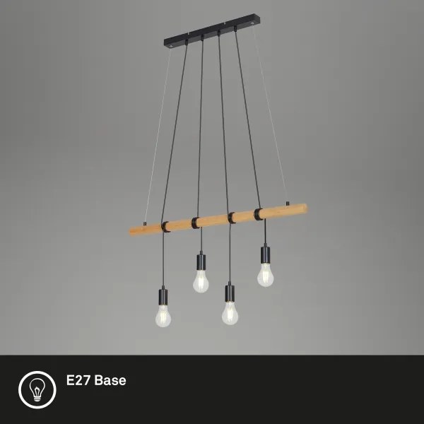 Briloner 4015045 - Luster na lanku 4xE27/25W/230V