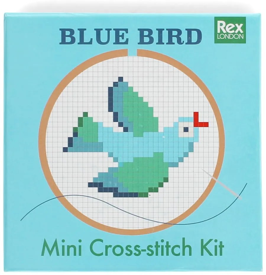Kreatívna súprava Cross-stitch Kit Blue Bird – Rex London