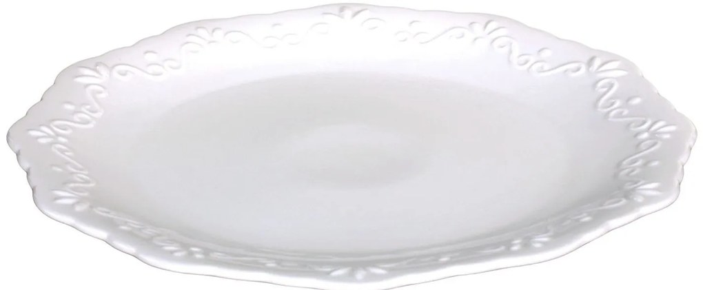Porcelánový jedálenský tanier s čipkou Provence lace - Ø 27cm