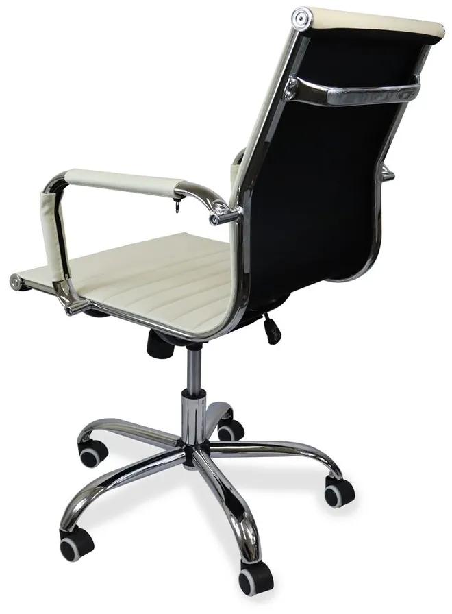 ADK Trade s.r.o. Kancelárska stolička ADK Deluxe, krémová