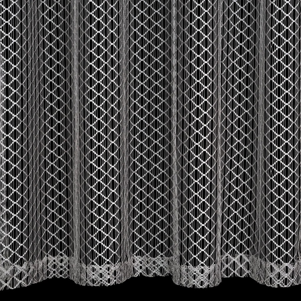 ZÁCLONA NA KRÚŽKOCH AIDEN 140X250 CM STRIEBORNÁ