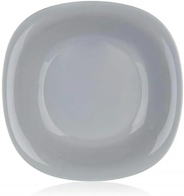 Luminarc Hranatý hlboký tanier CARINE 21 cm, 6 ks, sivá