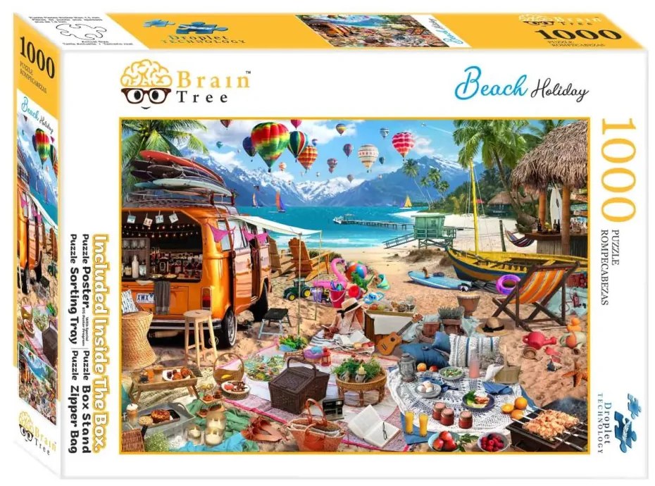 Brain Tree Puzzle Dovolenka na pláži 1000 dielikov