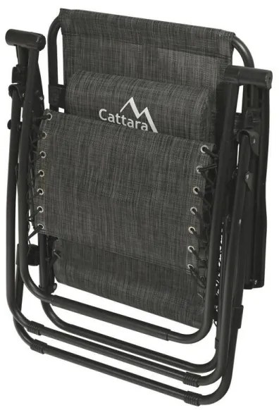 Skladacie polohovateľné kreslo antracit