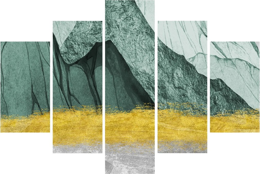 Obraz - Smaragdové hory N⁰2 (150x105 cm)