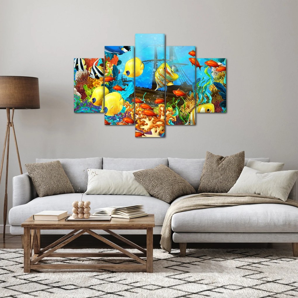 Obraz - Farebný koralový útes (150x105 cm)