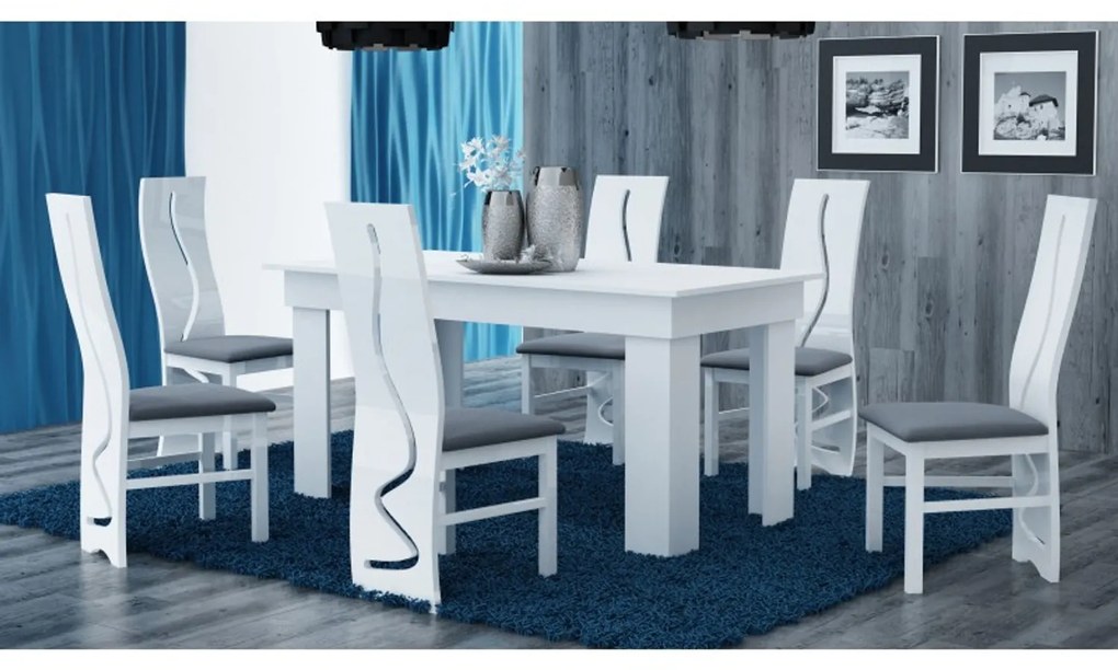 Jedálenský stôl Madras biela