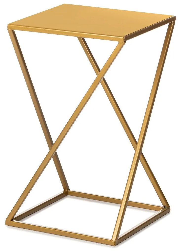 STOJAN NA KVETINÁČ LOFT4 40X24X24 CM ZLATÁ