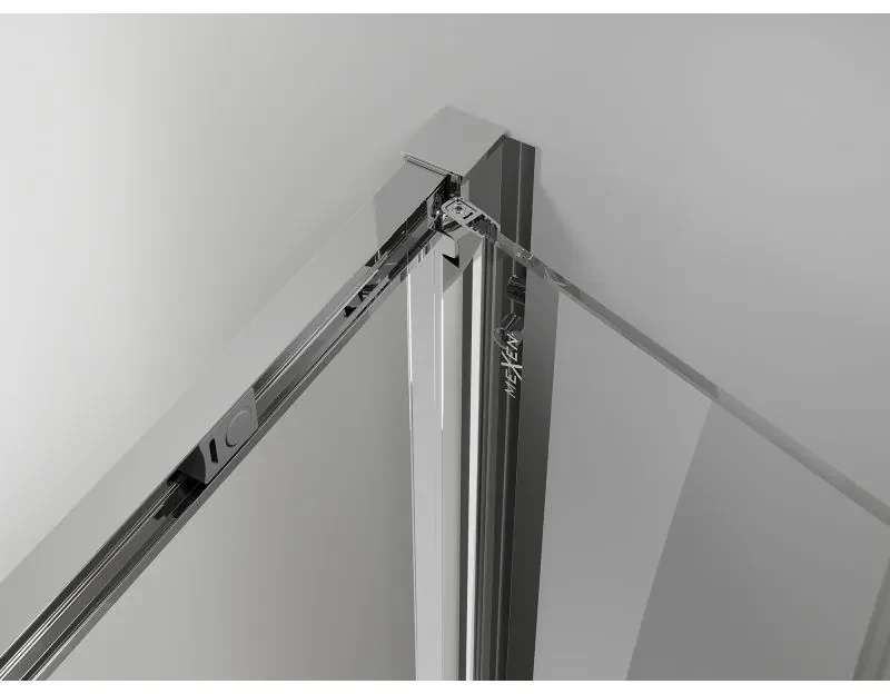 Mexen Exo, skladacie dvere do otvoru 95x200 cm, 6mm číre sklo, chrómový profil, 816-095-000-01-00