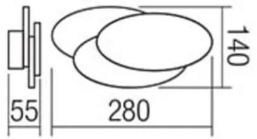 Redo 01-1445 - LED Nástenné svietidlo GAMER 1xLED/12W/230V