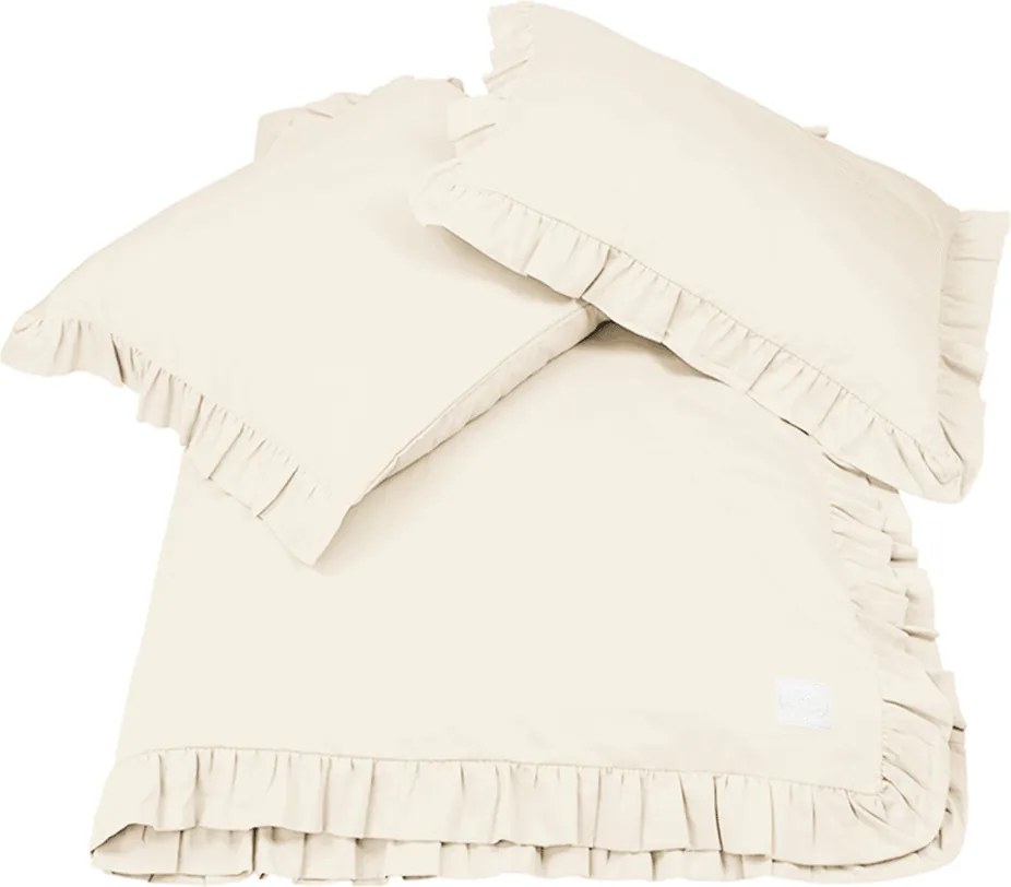 Posteľná bielizeň s volánom – vanilka Margaret od 140x200 cm 160x200 cm